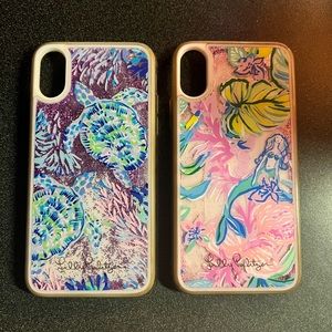 Set of two Lilly Pulitzer iPhone X cases